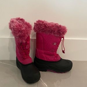 Pink Kamik snow/ski boots size 6
